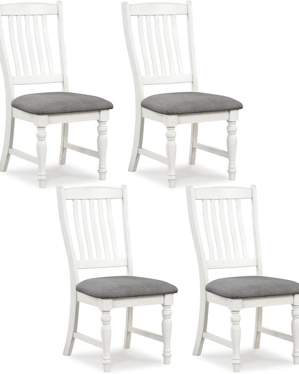 Giantex Wood Dining Chairs Set of 2, Farmhouse Kitchen Chairs with Solid Wood Frame, Max Load 355 Lbs