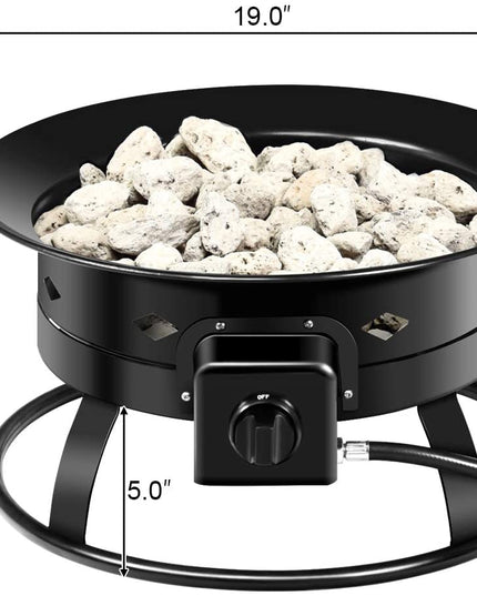 Firebowl Outdoor Portable Propane Gas Fire Pit