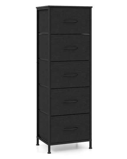 GIANTEX 3/4/5 Drawers Dresser Nightstand with Heavy-Duty Metal Frame (1/2)