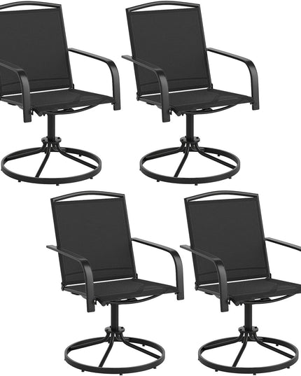 Giantex Outdoor Swivel Chairs Set of 2/4