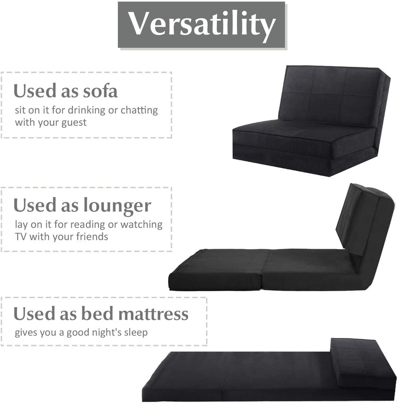 5-Position Adjustable Convertible Flip Chair - Giantexus
