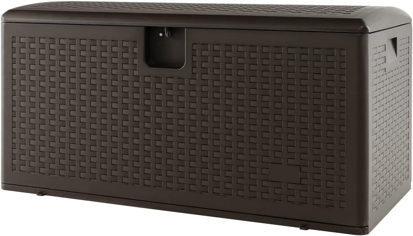 Giantex Patio Deck Box - Outdoor Storage Bin with Flip Lid, Lock Hole, 31-130 Gallons
