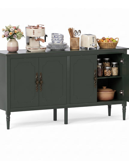 GIANTEX 47" Buffet Cabinet with 3 Drawers & 2 Cabinets