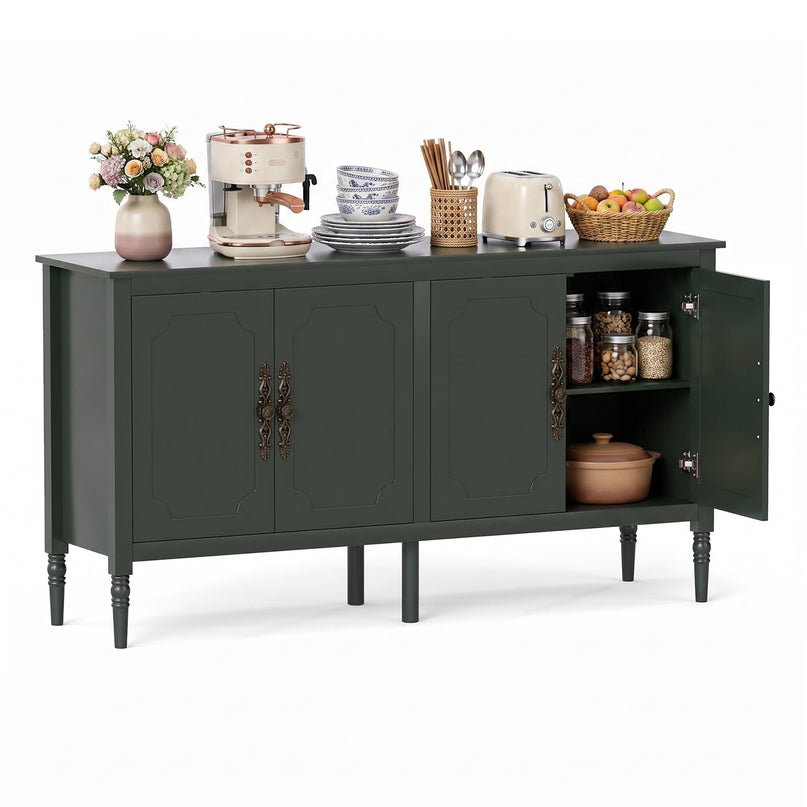 GIANTEX 47" Buffet Cabinet with 3 Drawers & 2 Cabinets