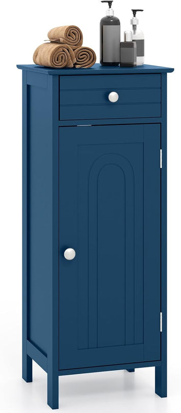 Giantex 34.5” Bathroom Cabinet Narrow Side Storage Organizer