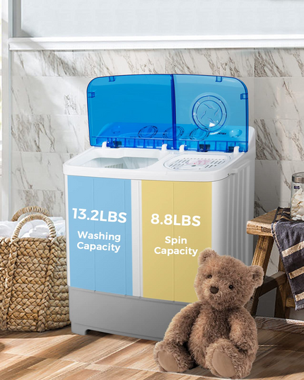 Dorm Apartment Semi-Automatic Twin Tub Mini Washer