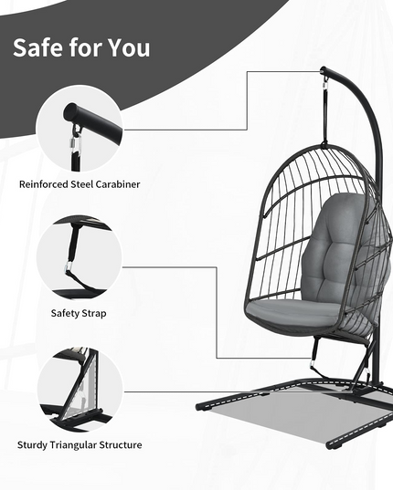Giantex Hanging Egg Chair with Stand