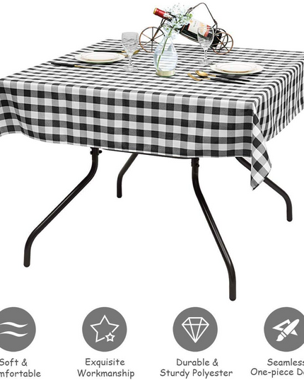 Giantex Decorative Buffalo Plaid Table Cover for Kitchen Dining Wedding Party