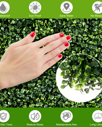 Giantex 12PCS 20x20inch Artificial Boxwood Panels Garden Privacy Fence Screen