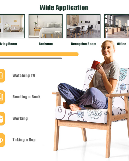Giantex Decorative Retro Accent Chairs for Living Room