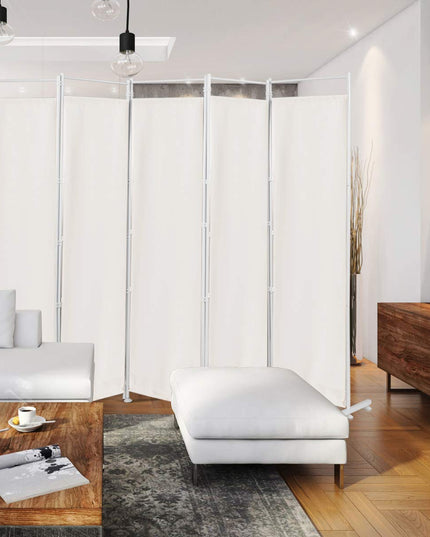 Giantex 6 Panel Room Divider, 6 Ft Folding Screen with Steel Support Base