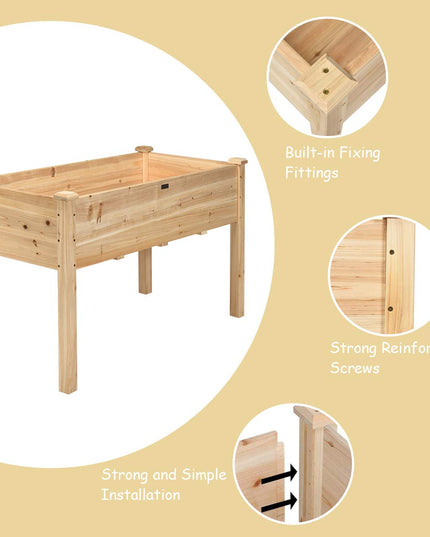 Raised Garden Bed with Legs, 49" L x 23" W x 30" H