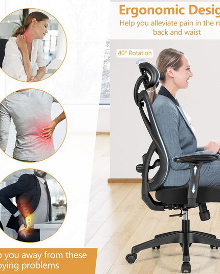 Giantex Ergonomic Office Chair with Adjustable Lumbar Support