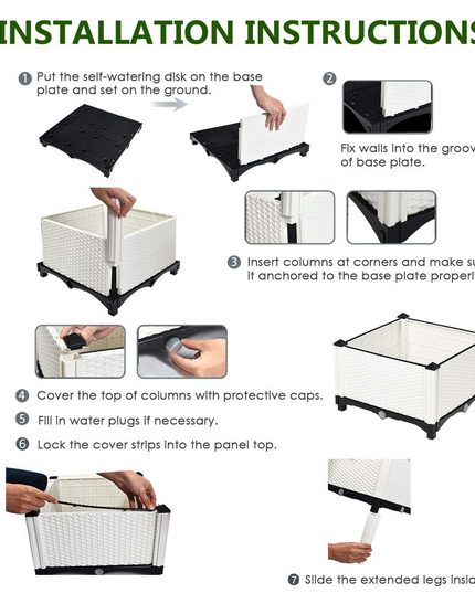 Set of 4 Raised Garden Bed Kits