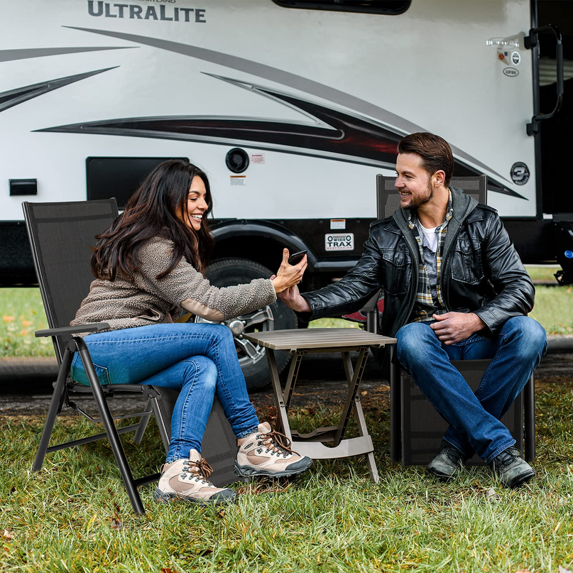 Giantex Reclining Patio Chairs Folding Lounge Chair