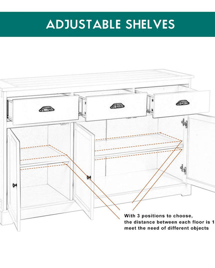 Giantex Sideboard Buffet Server Storage Cabinet Console Table