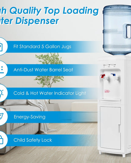 Top Loading Water Cooler Dispenser - Giantex