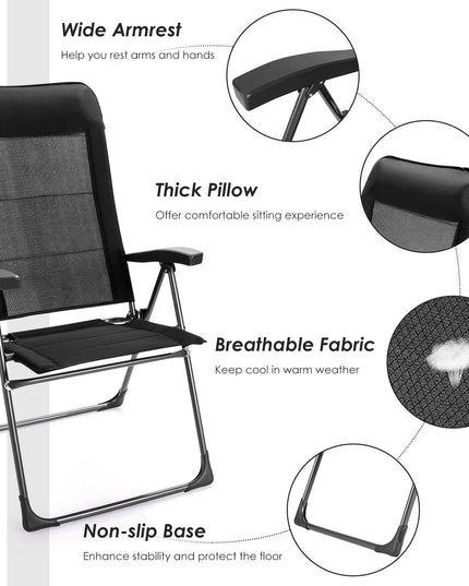 Giantex Patio Dining Chairs, Folding Patio Chairs