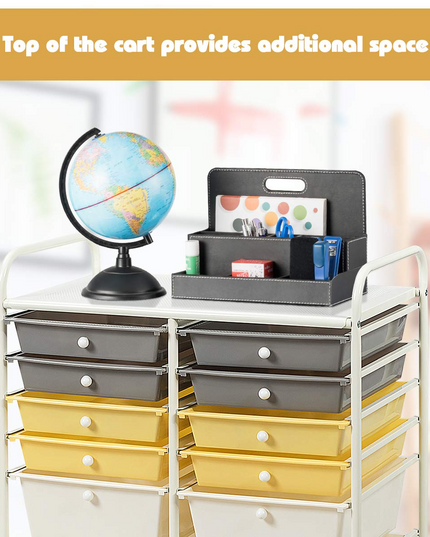 Giantex 12 Drawer Rolling Storage Cart