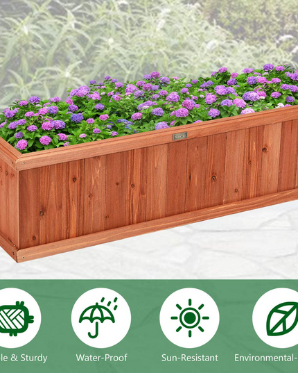 Raised Garden Flower or Vegetable Planter - Giantex