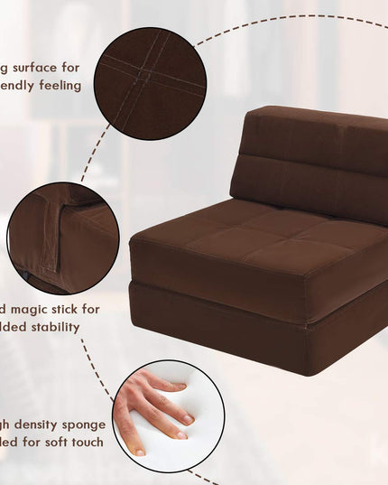 Giantex Fold Down Sofa Bed Floor Couch Foam Folding Modern Futon Chaise Lounge