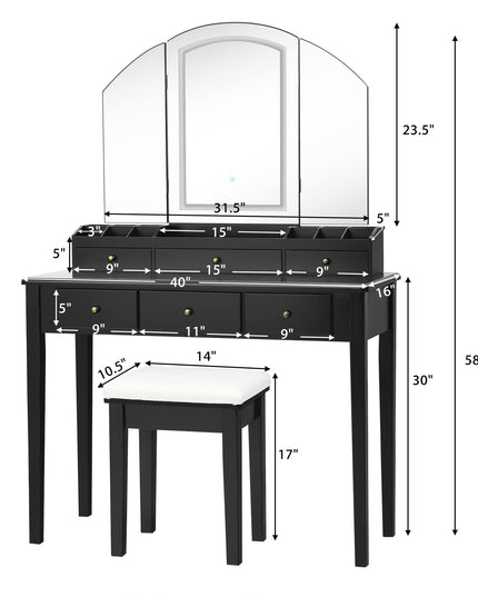 CHARMAID Large Vanity Set