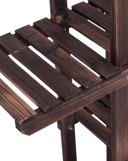 Giantex 6 Tiers Wooden Plant Stand, 10 Pots Flower Display Rack