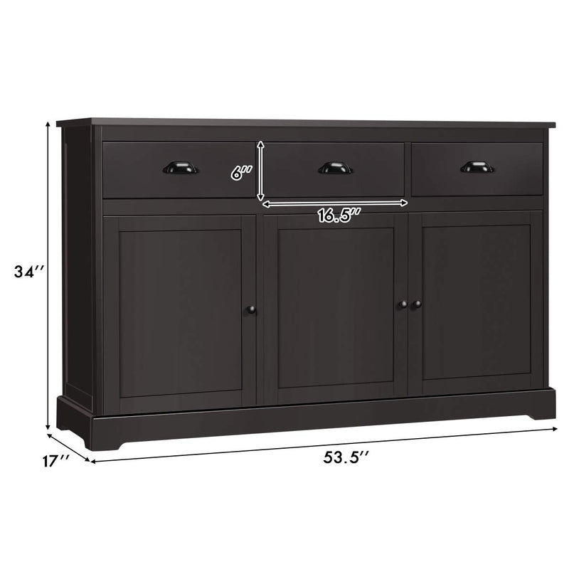 Giantex Sideboard Buffet Server Storage Cabinet Console Table