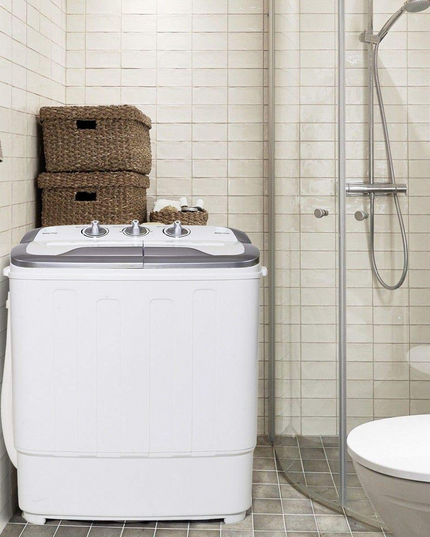 Portable Twin Tub Mini Clothes Washer Machine for Apartment