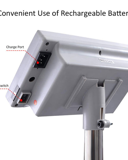 Giantex 660lbs Weight Computing Digital Scale Floor Platform Scale Postal Scale Accurate Shipping Mailing LB/KG Price Calculator, Silver - Giantexus