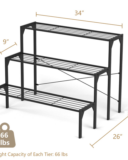 Giantex 3 Tiers Metal Plant Stand