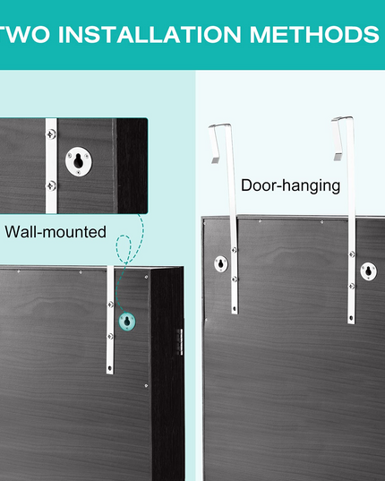 CHARMAID LED Strip Jewelry Armoire with 47.2" H Full Length Mirror