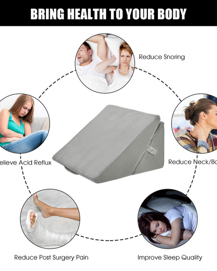 Giantex Bed Wedge Pillow, Adjustable 9&12 Inch