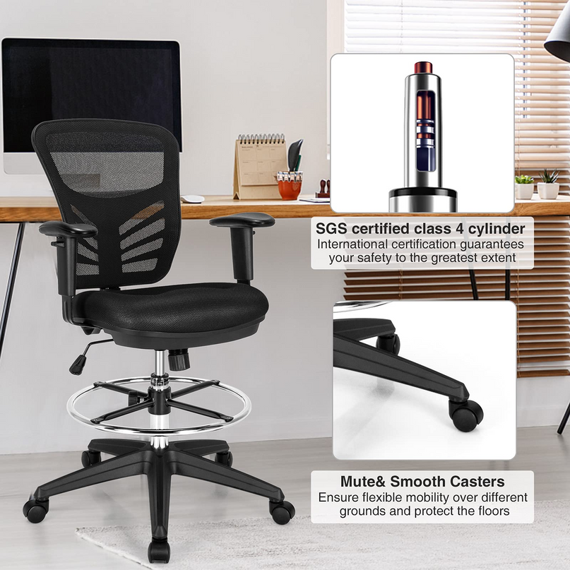 Giantex Mesh Drafting Chair, Standing Desk Chair