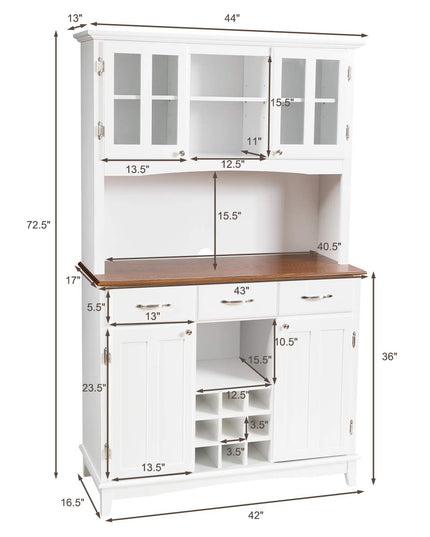 Giantex Buffet Hutch Cabinet, Kitchen Hutch Sideboard