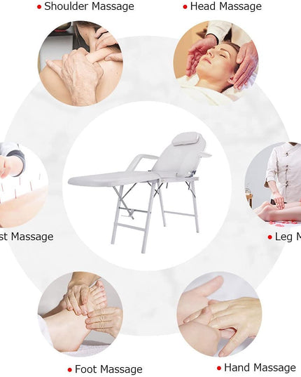 Giantex 73 Portable Tattoo Parlor Spa Salon Facial Bed Beauty Massage Table Chair