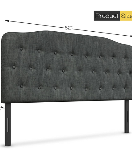 Giantex Upholstered Headboard, Button Tufted Headboard, Queen Size