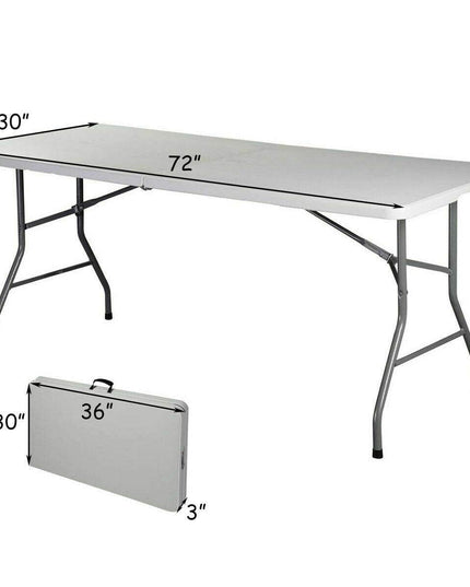 Giantex Folding Table, Off White