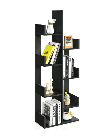 Wooden Bookcase, Tree-Shaped Modern Display Bookshelf - Giantexus