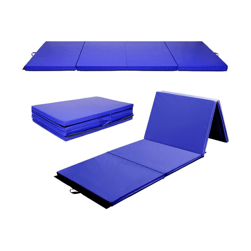 4'x8'x2 Gymnastics Mat, Folding Anti-Tear Gymnastics Panel Mats for Fitness - Giantexus