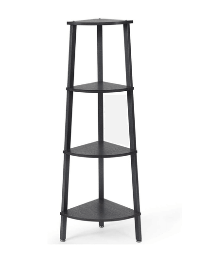 4-Tier Corner Shelf Industrial Multipurpose Bookcase - Giantexus