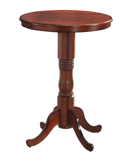 Table 42" Wooden Round Pub Pedestal Side Table - Giantexus