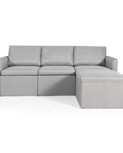 Convertible Sectional Sofa Couch, Modern L-Shaped Sectional Couch 3-Seat Sofa