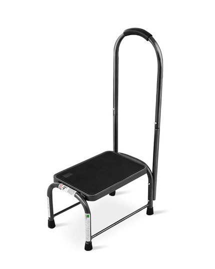 Step Stool with Handle, Medical Step Stool w/ Handle and Non Skid Rubber Platform - Giantexus