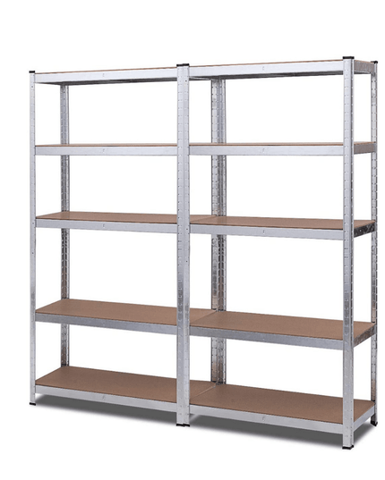 Giantex Shelving Rack Storage Shelf Steel Garage Utility Rack 5-Shelf Adjustable Shelves