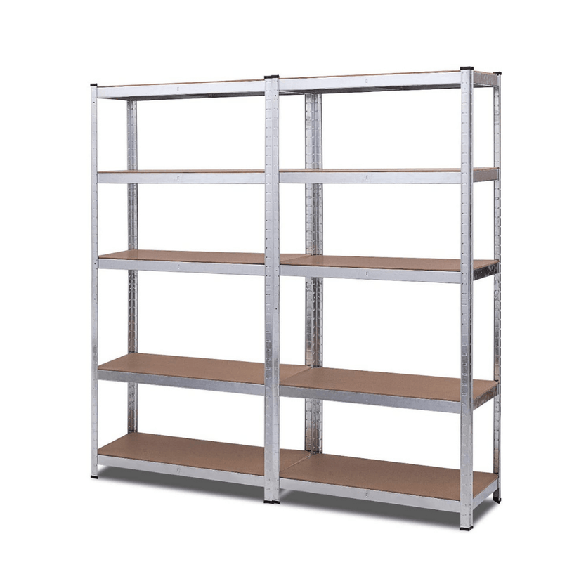 Giantex Shelving Rack Storage Shelf Steel Garage Utility Rack 5-Shelf Adjustable Shelves