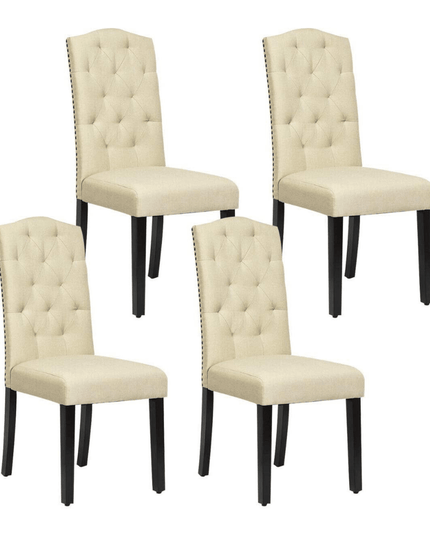 Giantex Parsons Chairs, Uphostered Kitchen Dining Chairs w/Wood Legs