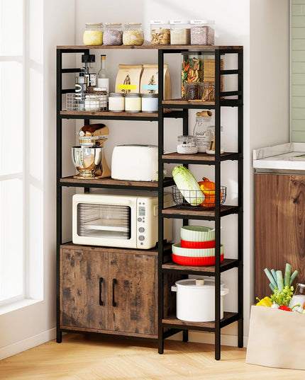 Giantex Double Wide 8 Tier Bookshelf for Living Room