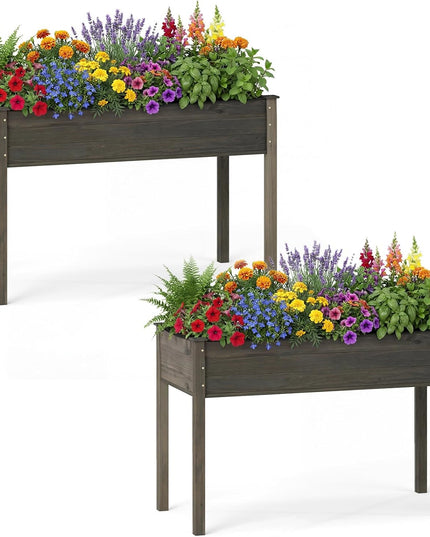 Jardinière surélevée avec pieds (119 cm L x 58 cm l x 76 cm H)