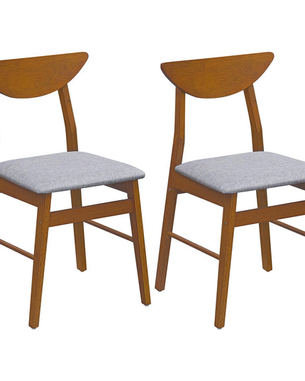 GIANTEX Upholstered Dining Chairs Set of 2/4 w/ Comfortable Upholstered Seat